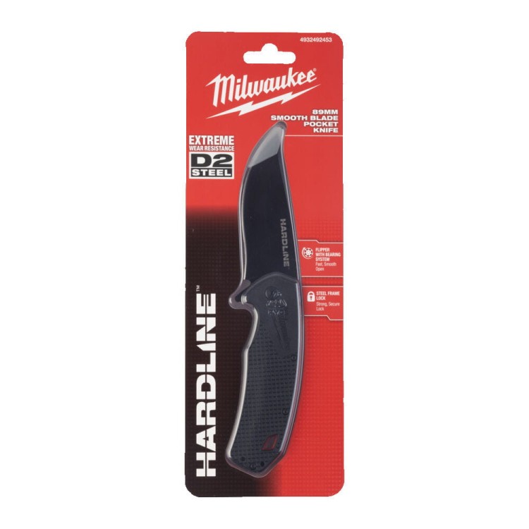 Nóż składany Hardline Smooth 89 mm - 1 szt.