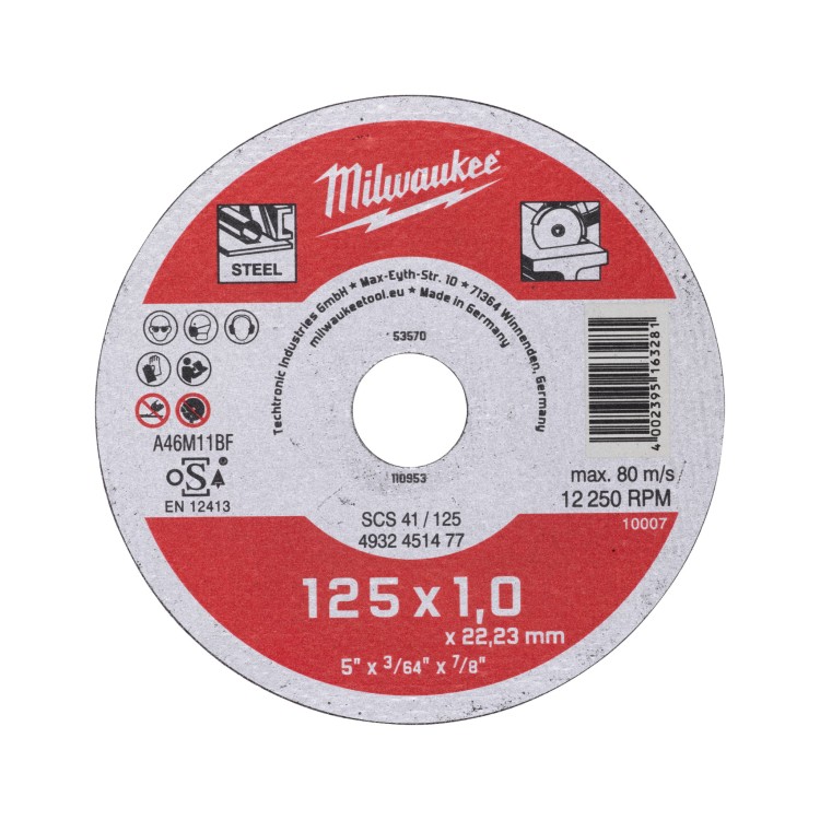 Tarcza do cięcia metalu Contractor 125X1 - 1szt.