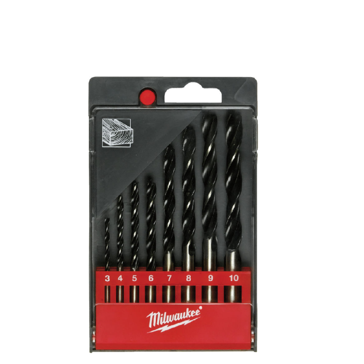 Wiertła czołowe do drewna, zestaw 8 szt.