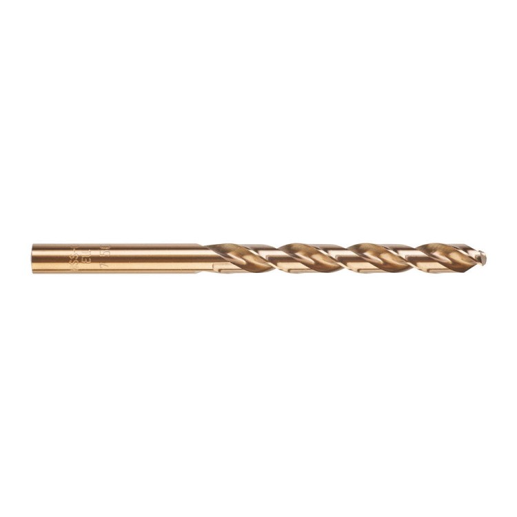 Wiertła do metalu HSS-G RED COBALT - DIN 338 - opakowanie po 5 i 10 szt. Średnica (mm) 7,5 Długość (mm) 69/109