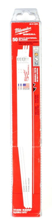 Brzeszczoty uniwersalne (drewno, metal, pvc) Długość 300mm Opakowanie 50 sztuk Ilość zębów na cal 8/12