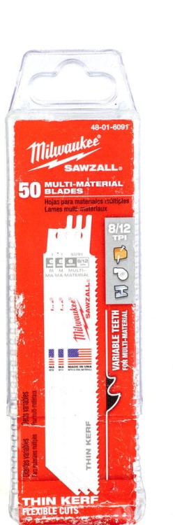 Brzeszczoty uniwersalne (drewno, metal, pvc) Długość 150mm Opakowanie 50 sztuk Ilość zębów na cal 8/12