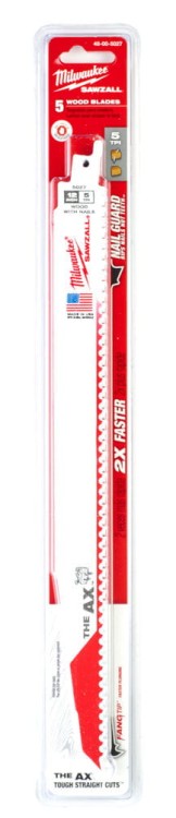 Brzeszczoty Heavy Duty AX Drewno z metalem: do prac wyburzeniowych Długość 300mm Opakowanie 5 sztuk