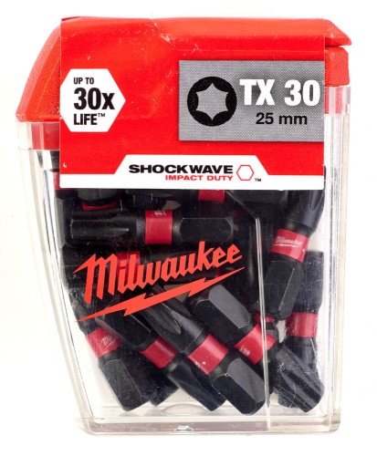 Bity udarowe Shockwave (opakowanie zbiorcze) TYP TX30 DŁUGOŚĆ 25mm