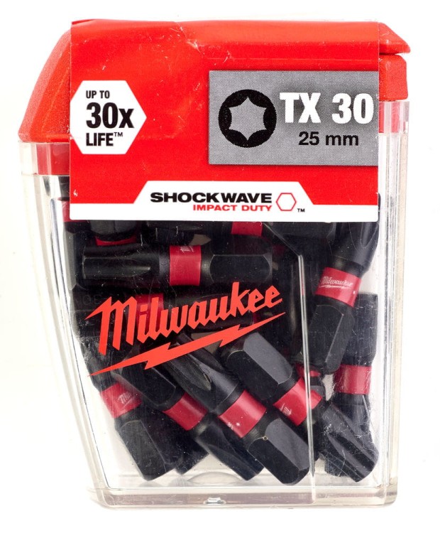 Bity udarowe Shockwave (opakowanie zbiorcze) TYP TX30 DŁUGOŚĆ 25mm