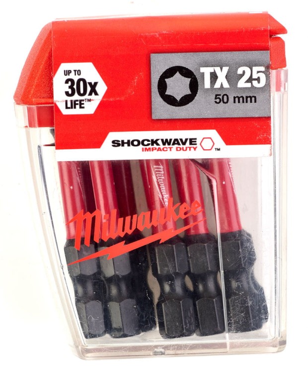 Bity udarowe Shockwave (opakowanie zbiorcze) TYP TX25 DŁUGOŚĆ 50mm