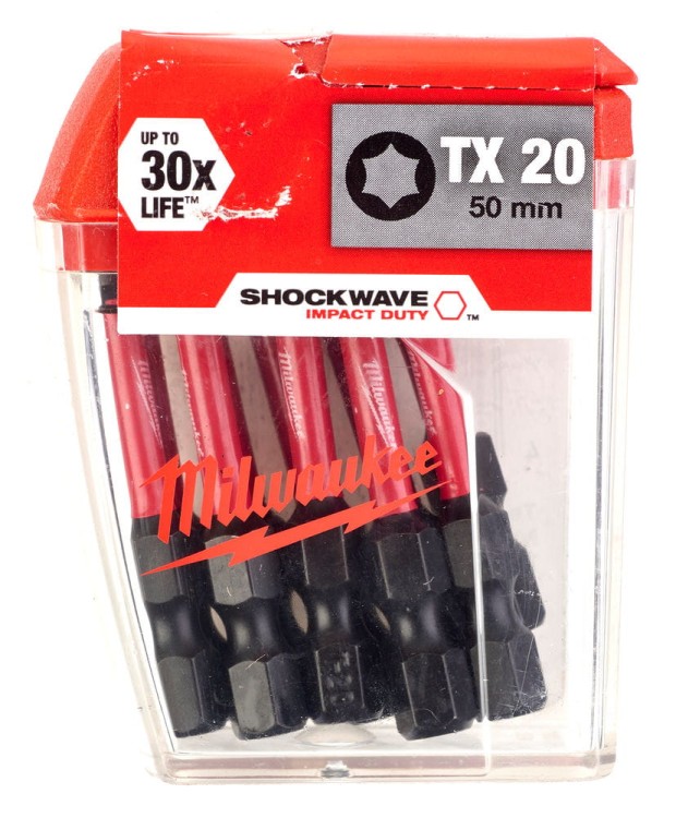 Bity udarowe Shockwave (opakowanie zbiorcze) TYP TX20 DŁUGOŚĆ 50mm