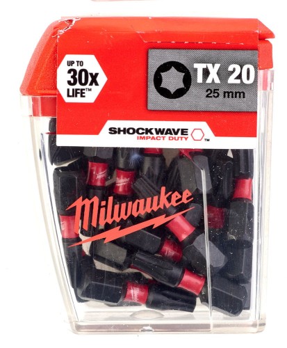 Bity udarowe Shockwave (opakowanie zbiorcze) TYP TX20 DŁUGOŚĆ 25mm