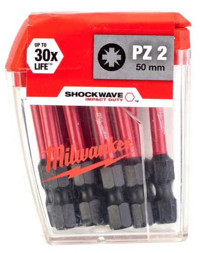 Bity udarowe Shockwave (opakowanie zbiorcze) TYP PZ2 DŁUGOŚĆ 50mm