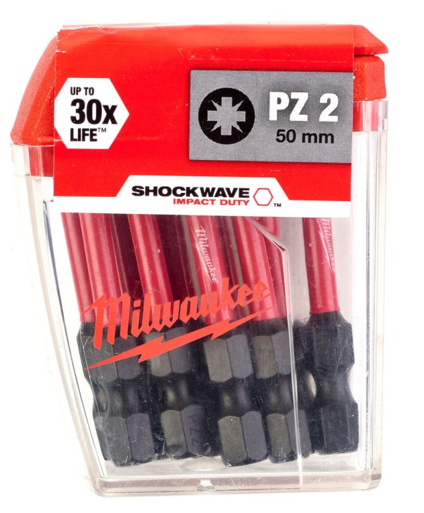 Bity udarowe Shockwave (opakowanie zbiorcze) TYP PZ2 DŁUGOŚĆ 50mm