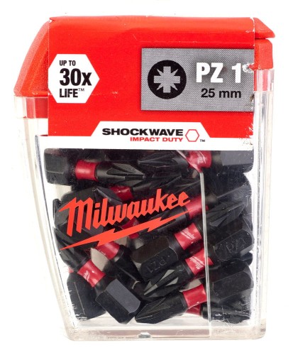 Bity udarowe Shockwave (opakowanie zbiorcze) TYP PZ1 DŁUGOŚĆ 25mm