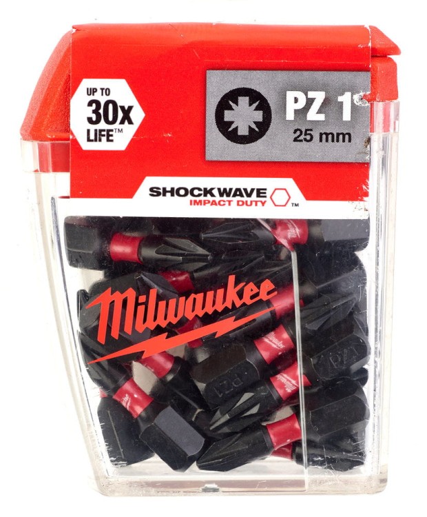 Bity udarowe Shockwave (opakowanie zbiorcze) TYP PZ1 DŁUGOŚĆ 25mm